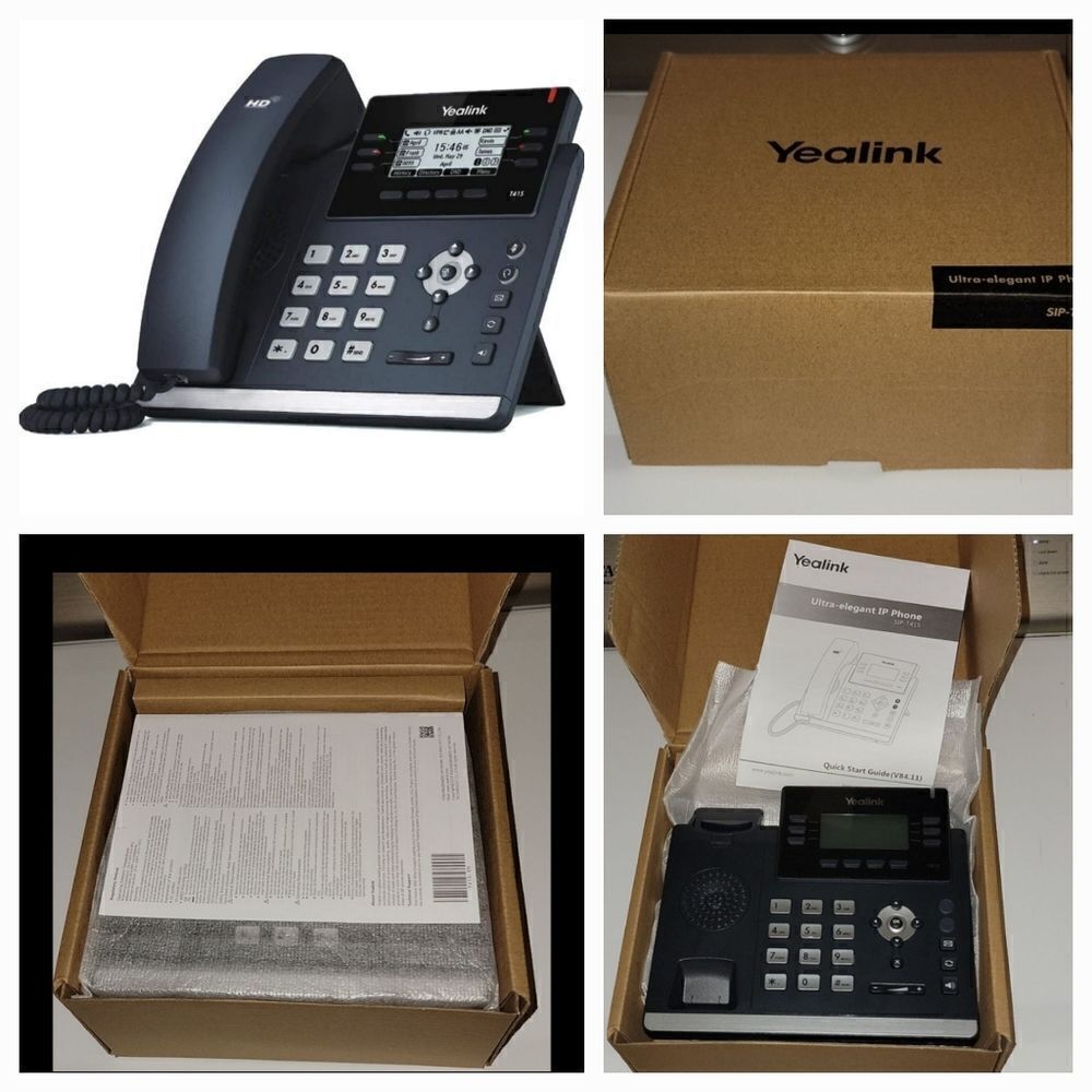 NEW Yealink Ultra-Elegant 6-Line VoIP Desk Phone, YEA-SIP-T41S